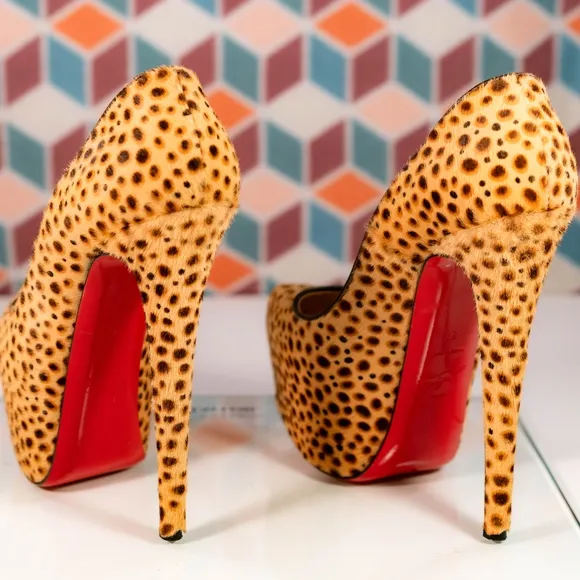 Christian Louboutin High Heels in Luxurious Animal Print