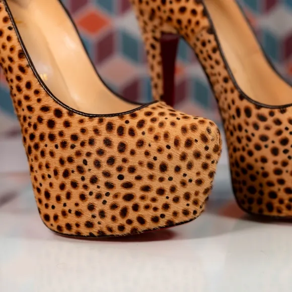 Christian Louboutin High Heels in Luxurious Animal Print