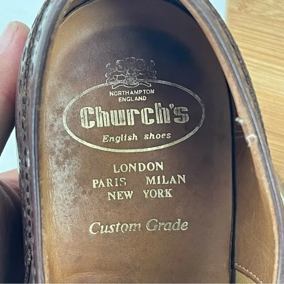 Church’s Custom Grade Made in England Cap Toe Oxfords