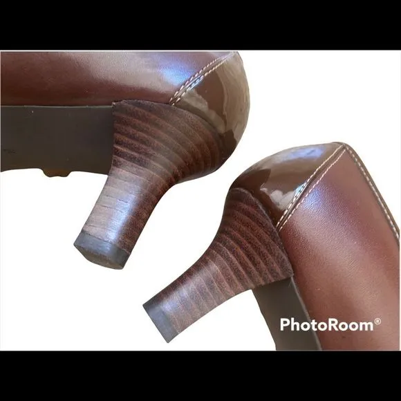 Circa Joan &amp; David Brown Pointed Heels Sz 7.5