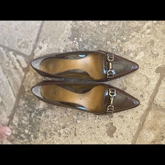 Circa Joan &amp; David Brown Pointed Heels Sz 7.5