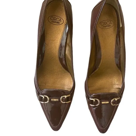 Circa Joan &amp; David Brown Pointed Heels Sz 7.5
