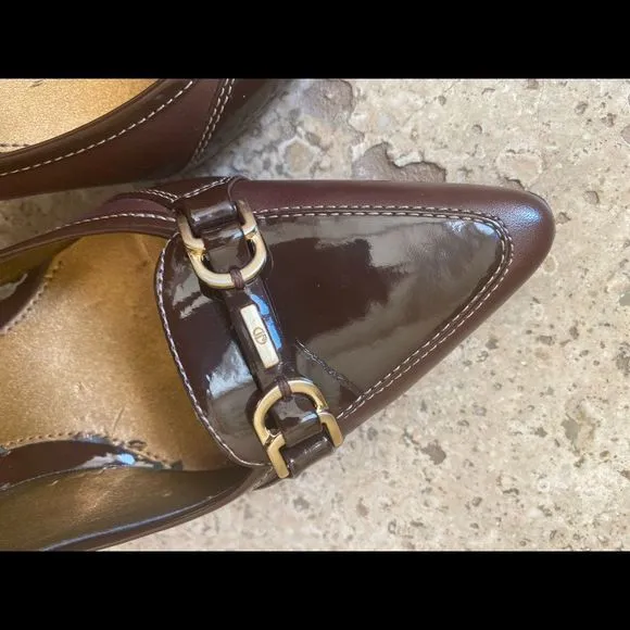 Circa Joan &amp; David Brown Pointed Heels Sz 7.5
