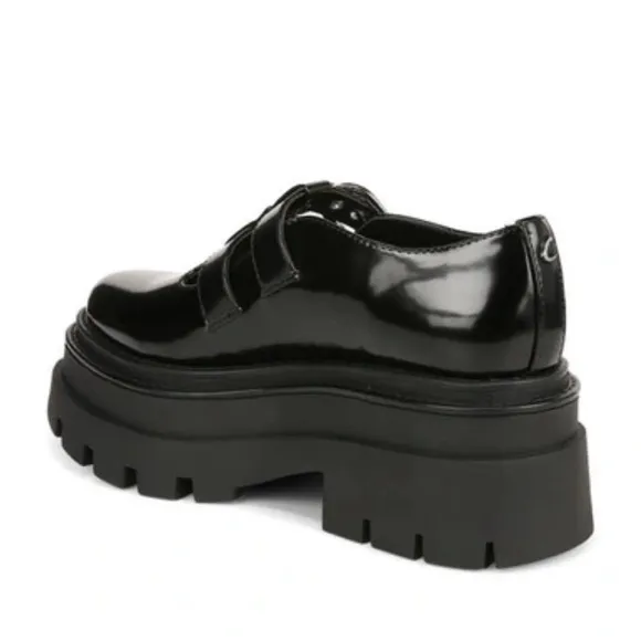 Circus NY By Sam Edelman Bryce Double Strap Mary Jane Shoe Black Shiny NIB 8.5