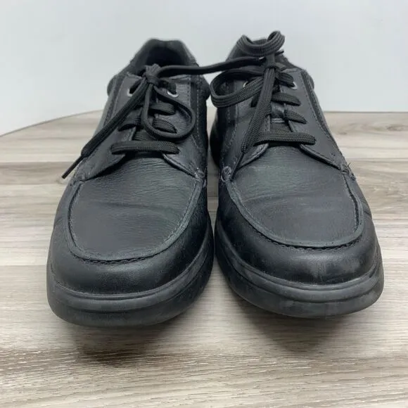 Clarks Bradley Vibe Oxfords Mens 11 M Black Dress Shoes Leather Lace Up Casual