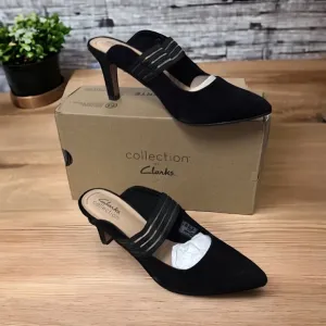Clarks Illeana Gem Black Mules (BBT6)