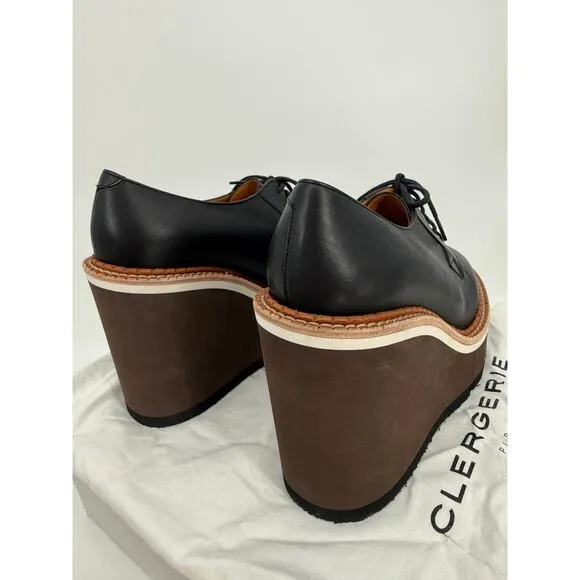 Clergerie Badiane Platform Wedge Oxfords