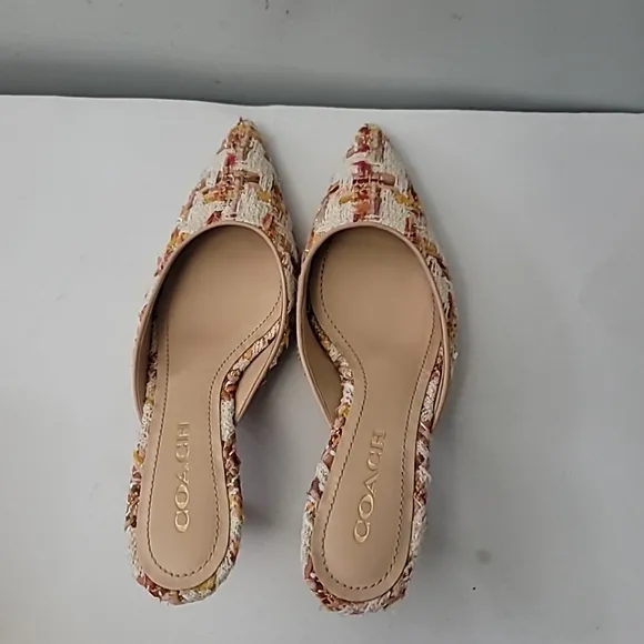 COACH Women's Renn Kitten Heel Mules