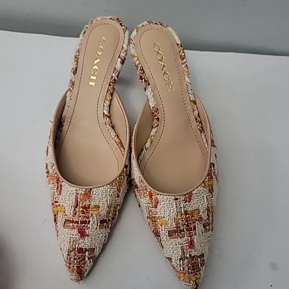 COACH Women's Renn Kitten Heel Mules