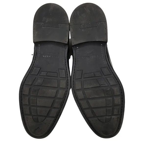 Cole Haan | Black Leather Neutral Business Casual Lace Up Dress Shoes Men's 9