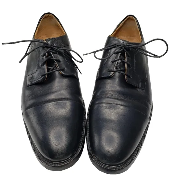 Cole Haan | Black Leather Neutral Business Casual Lace Up Dress Shoes Men's 9