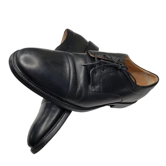 Cole Haan | Black Leather Neutral Business Casual Lace Up Dress Shoes Men's 9
