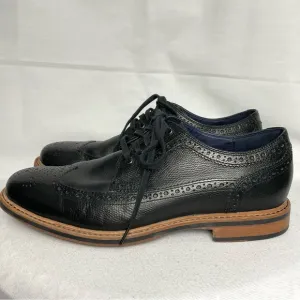 Cole Haan Black Leather Oxford Wingtip Dress Shoes Sz 9.5 M Classic Preppy
