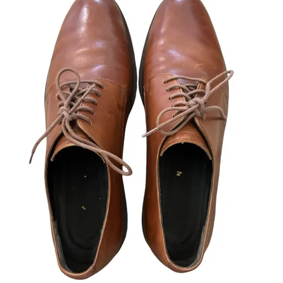 💧Cole Haan Brown Oxfords with Smooth Leather and Closed Lacing