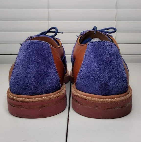 Cole Haan Christy Wedge Men's Suede Leather Two-Tone Oxfords Dress Shoes Sz 13