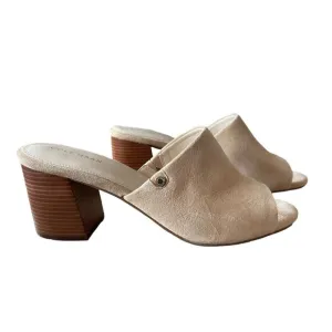 Cole Haan Daina Mule II Cream Suede Size 9