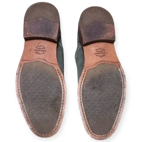 Cole Haan Feathercraft Grand Magnet Gray Suede Lace Up Oxfords Men's Size 10.5M
