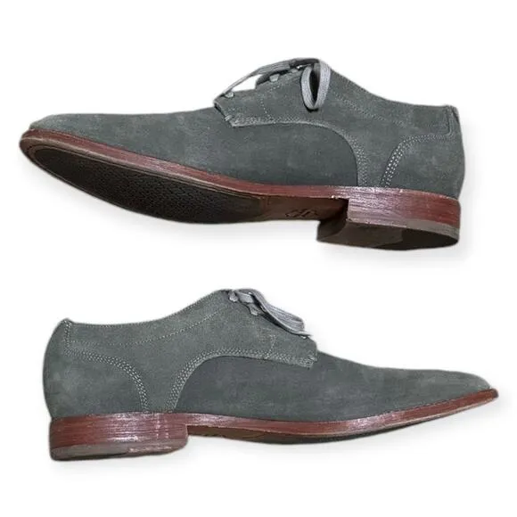 Cole Haan Feathercraft Grand Magnet Gray Suede Lace Up Oxfords Men's Size 10.5M