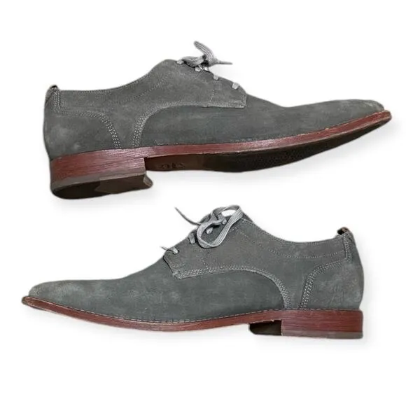 Cole Haan Feathercraft Grand Magnet Gray Suede Lace Up Oxfords Men's Size 10.5M