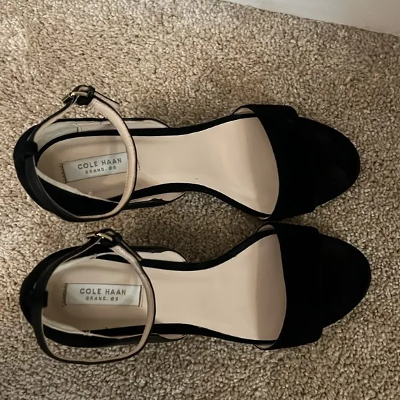 Cole Haan France Grand 360 Strappy Heels Genuine Leather Size 7