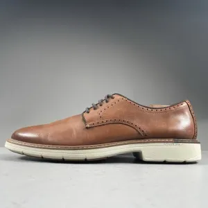 Cole Haan Go-To Men’s 11.5 M Brown Leather Plain Toe Oxfords Wingtip Dress Shoes