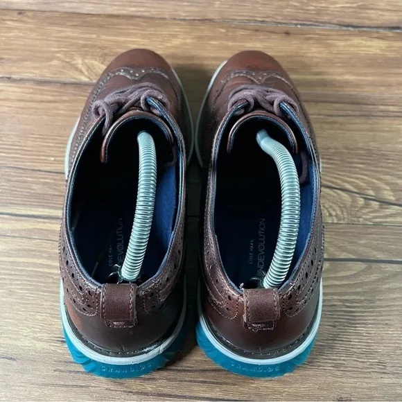 Cole Haan Grand Evolution Leather Wingtips Dress Shoes Men’s Size 8.5 Oxfords