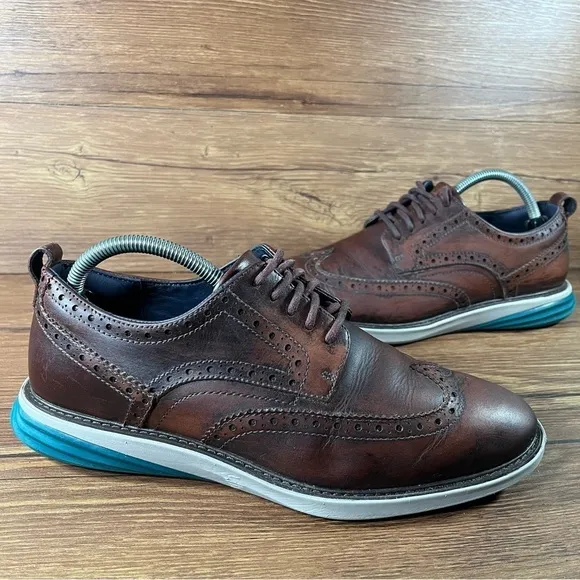 Cole Haan Grand Evolution Leather Wingtips Dress Shoes Men’s Size 8.5 Oxfords
