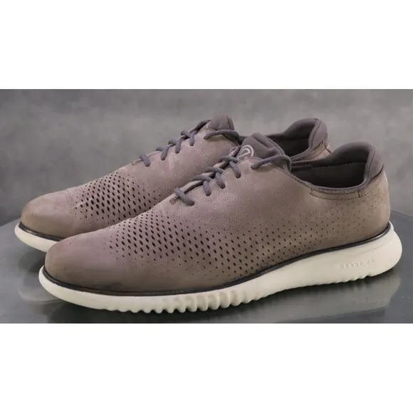 Cole Haan Grand OS Laser Men's Wingtip Oxfords Dress Shoes Size 11.5 M Leather