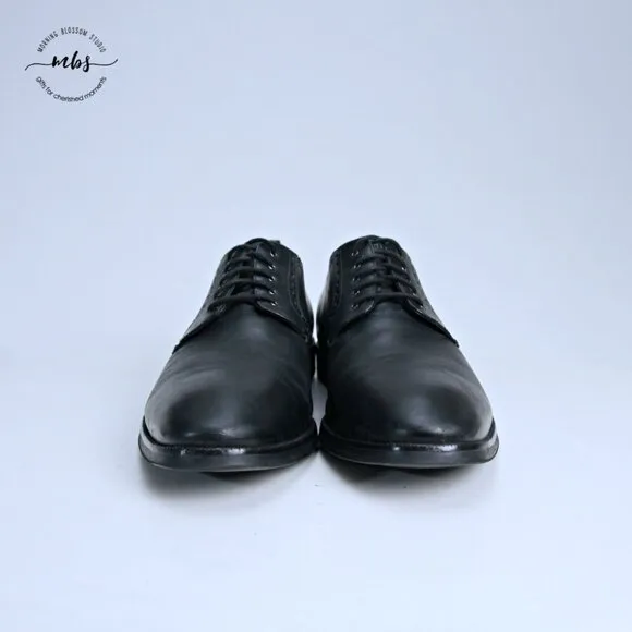 Cole Haan Jefferson Grand 2.0 Plain Oxford Leather Oxfords Black Men 12