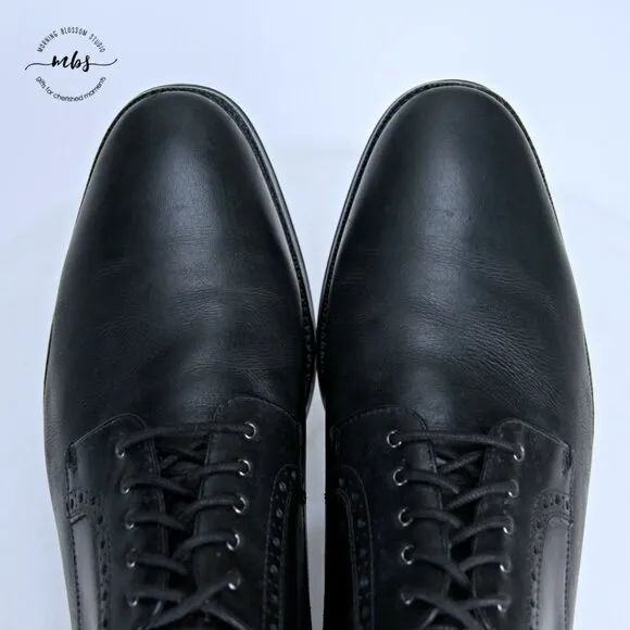 Cole Haan Jefferson Grand 2.0 Plain Oxford Leather Oxfords Black Men 12