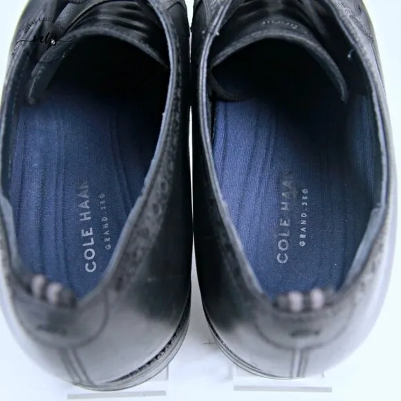 Cole Haan Jefferson Grand 2.0 Plain Oxford Leather Oxfords Black Men 12