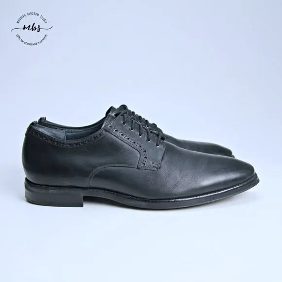 Cole Haan Jefferson Grand 2.0 Plain Oxford Leather Oxfords Black Men 12