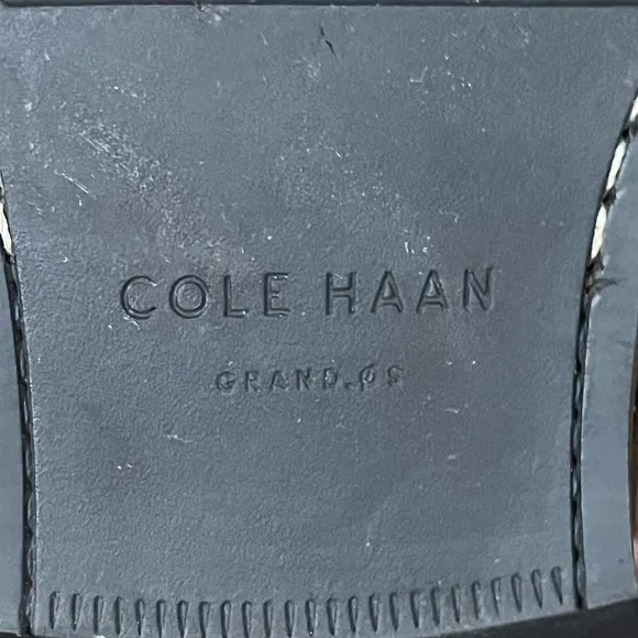 Cole Haan Kennedy Grand OS Black Leather Single Monk Strap Buckle Oxford Shoe