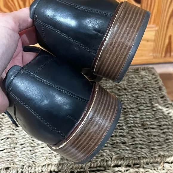 Cole Haan Kennedy Grand OS Black Leather Single Monk Strap Buckle Oxford Shoe