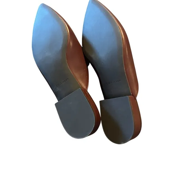 Cole Haan Leather Piper Pointed Toe Mules NEW Size 9.5