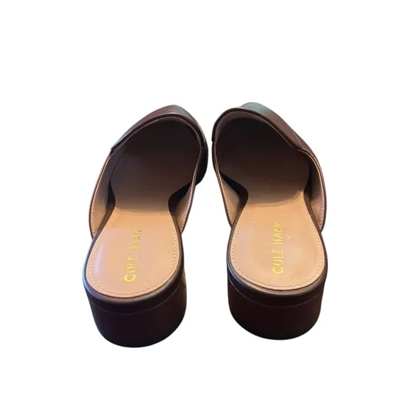 Cole Haan Leather Piper Pointed Toe Mules NEW Size 9.5