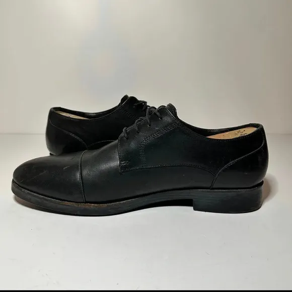 Cole Haan Mens 10.5 M Henry Grand Cap Toe Oxfords Shoes Black C24518