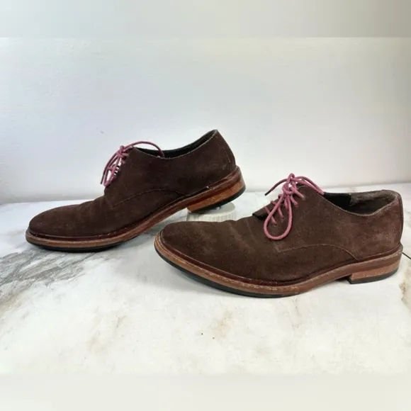 Cole Haan Men's Brown Suede Oxfords Dress Shoes, Sz 9.5