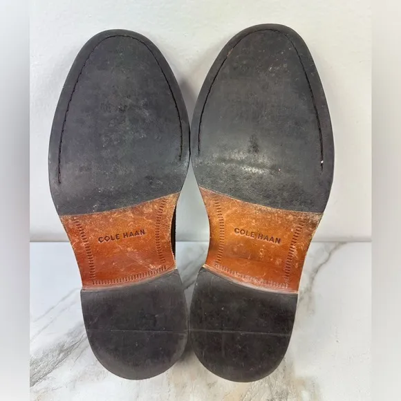 Cole Haan Men's Brown Suede Oxfords Dress Shoes, Sz 9.5