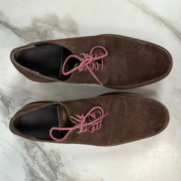 Cole Haan Men's Brown Suede Oxfords Dress Shoes, Sz 9.5