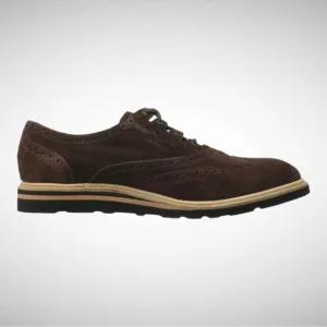 COLE HAAN MEN'S CHRISTY WEDGE GILLEY OXFORDS SHOES - SNUFFSUEDE Size 10