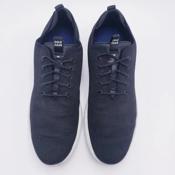 Cole Haan Mens Grand Plus Essex Distance Knit Oxford Sneaker Shoes Black Size 13