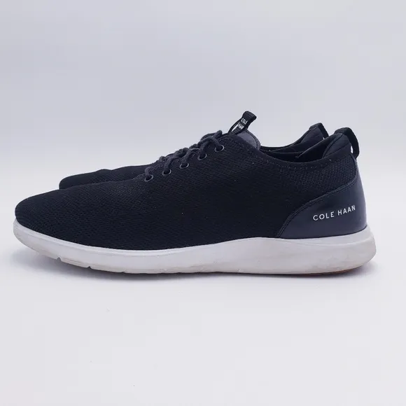 Cole Haan Mens Grand Plus Essex Distance Knit Oxford Sneaker Shoes Black Size 13
