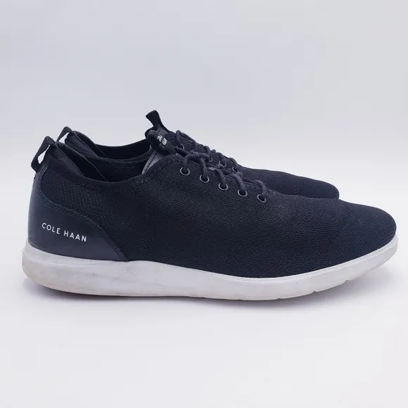 Cole Haan Mens Grand Plus Essex Distance Knit Oxford Sneaker Shoes Black Size 13
