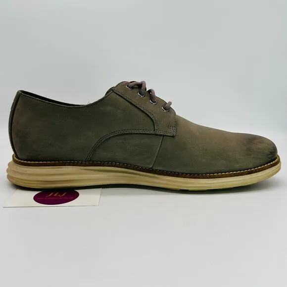 Cole Haan Men's Original Grand Taupe Leather Plain Toe Oxfords C30307 Size 10