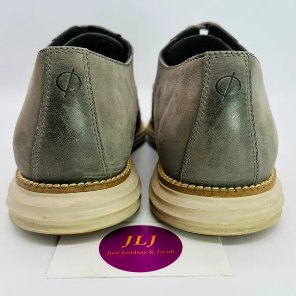 Cole Haan Men's Original Grand Taupe Leather Plain Toe Oxfords C30307 Size 10