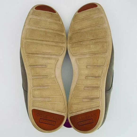 Cole Haan Men's Original Grand Taupe Leather Plain Toe Oxfords C30307 Size 10