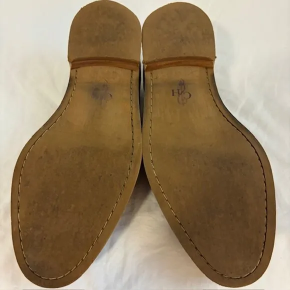 Cole Haan Men's Tan Carter Cuoio Pebbled Leather Laced Oxfords, Size 11M