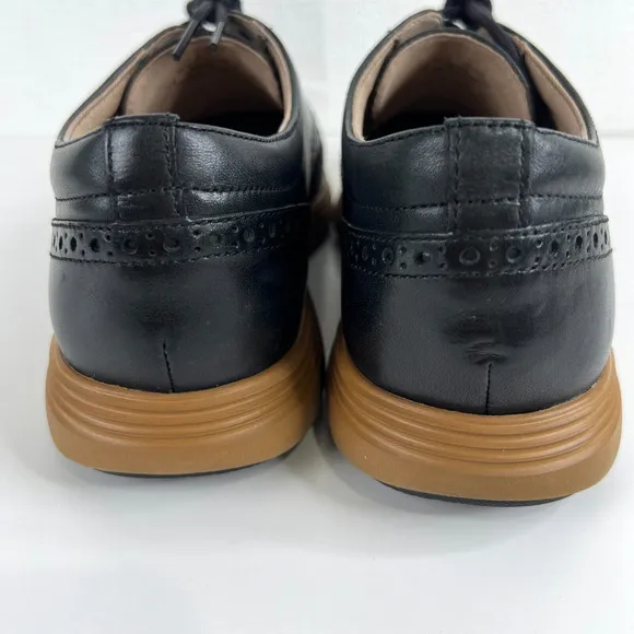 Cole Haan Original Grand Black Wingtip Oxfords Leather‎ Men Dress 10.5 HF C26249