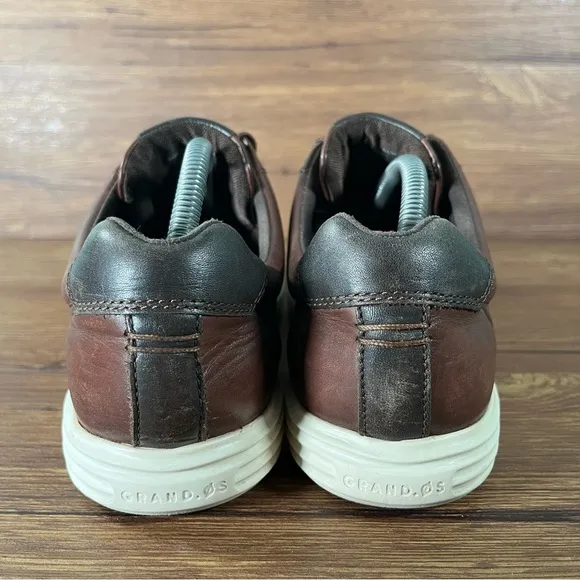 COLE HAAN Reagan Brown Leather Sneakers Oxfords Men’s Size 9.5 Dress Shoes